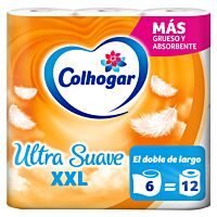 Colhogar papel higiénico ultra suave XXL 6 ud