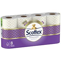 Scottex papel higiénico acolchado 8 ud