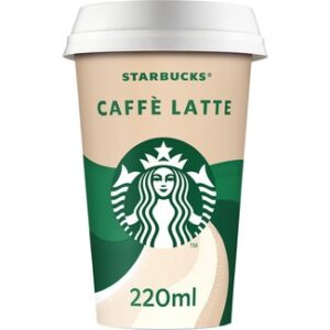 Chilled cup Caffé Latte bebida láctea de café con leche  STARBUCKS