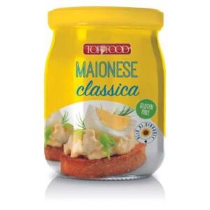 Mayonesa clásica 75% en frasco de vidrio “Top Food – Mucho Gusto”