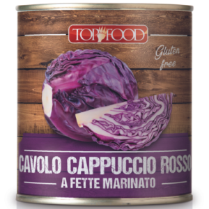 Repollo Lombardo, Lata de 6 Piezas, 800g, “Top Food – Mucho Gusto”