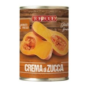 Crema de Calabaza, lata de 420g 12 piezas, “Top Food – Mucho Gusto”