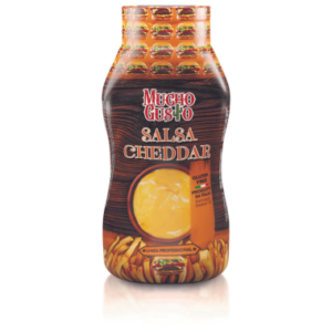Exprimidor de Salsa Cheddar 300 gr 9 piezas “Top Food – Mucho Gusto”